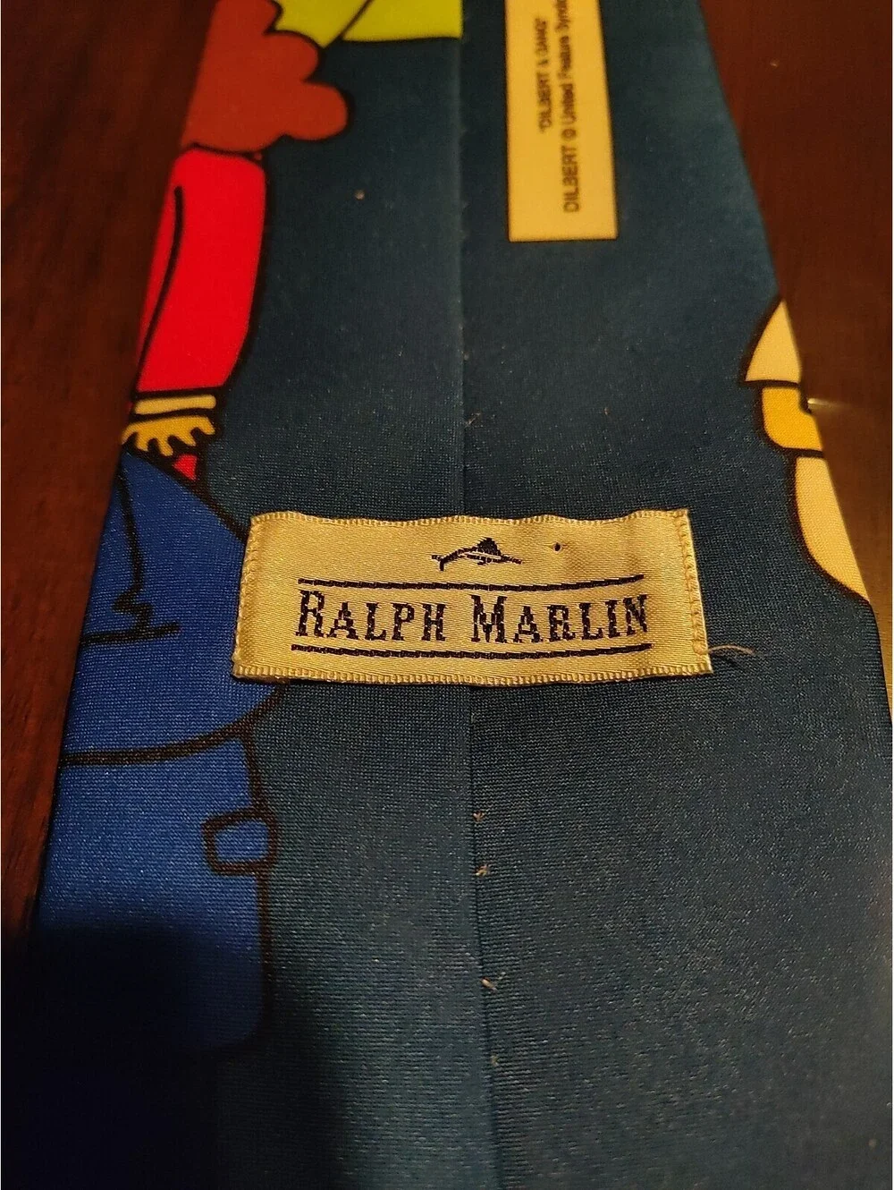 Vintage Ralph Marlin Mens Tie 1997 Dilbert Made in USA